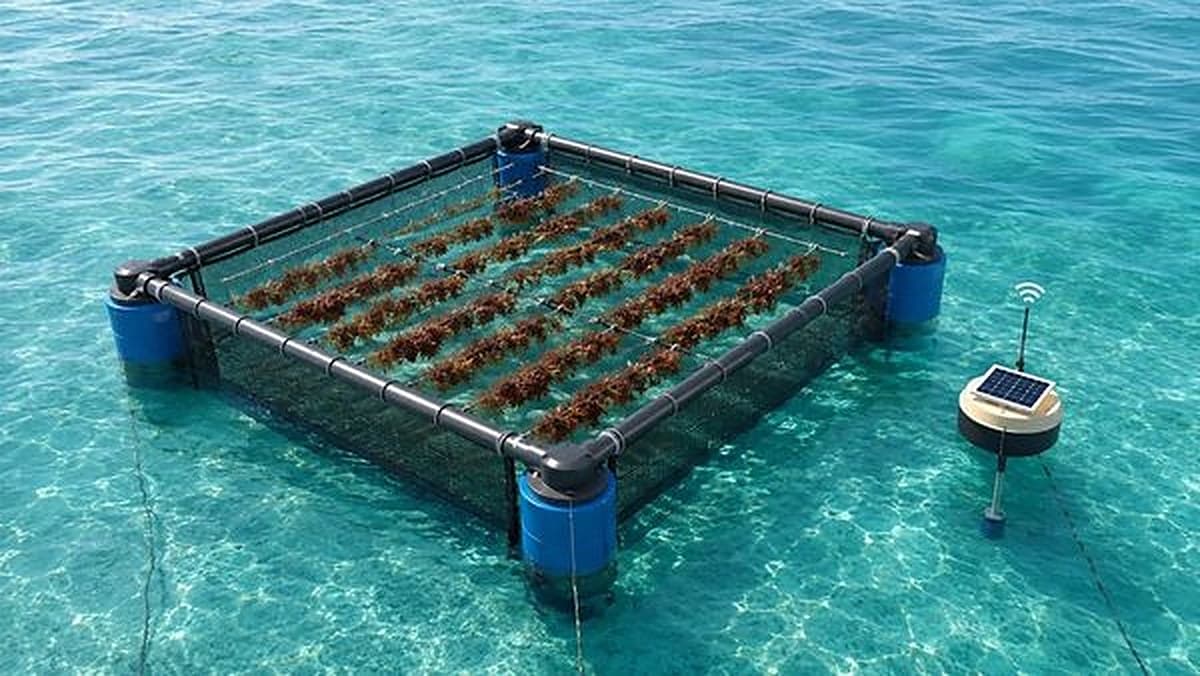 Borneo BioTide cultivation in clear Semporna water